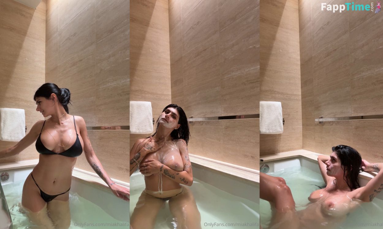 Mia Khalifa Take a Bath With Me