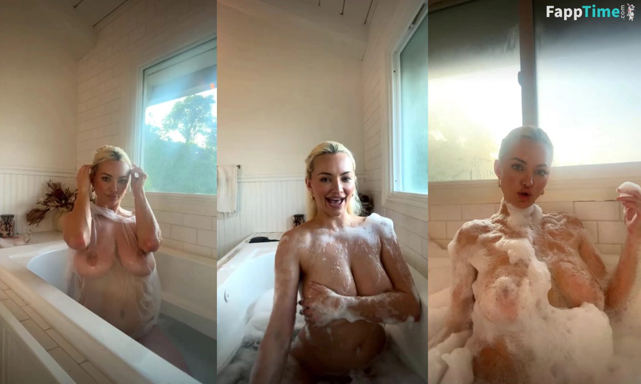 Lindsey Pelas Naked Bathtub Live